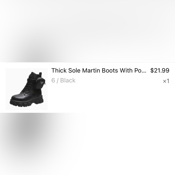 Thick Sole Martin Boots W/ pouches. - Picture 2 of 3